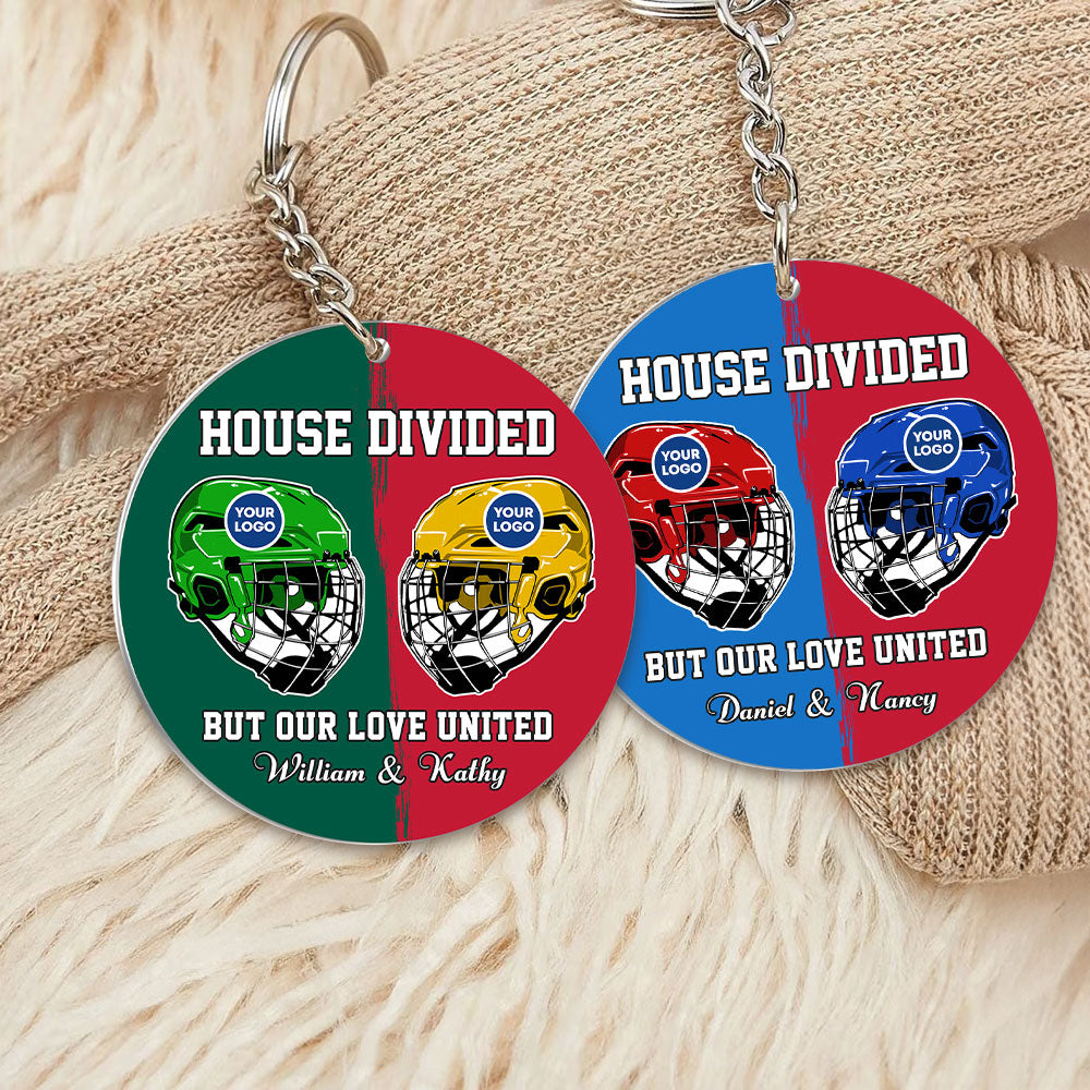 Personalized Gifts For Hockey Couple Keychain 05HUTI240125-Homacus