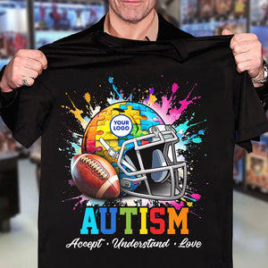 Personalized Gifts For Autism Football Shirt 04huti200225-Homacus