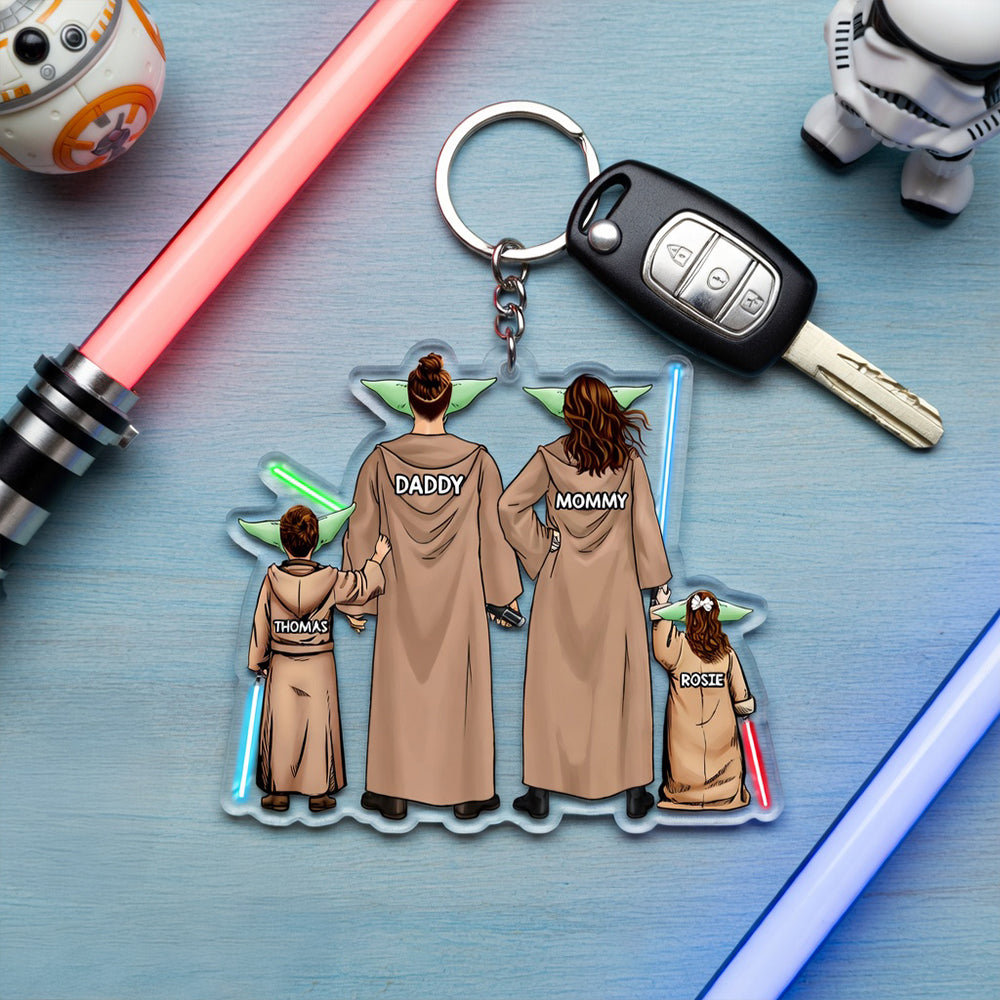 Space Warriors Keychain Personalized Gifts For Family 02QHHU030426-Homacus