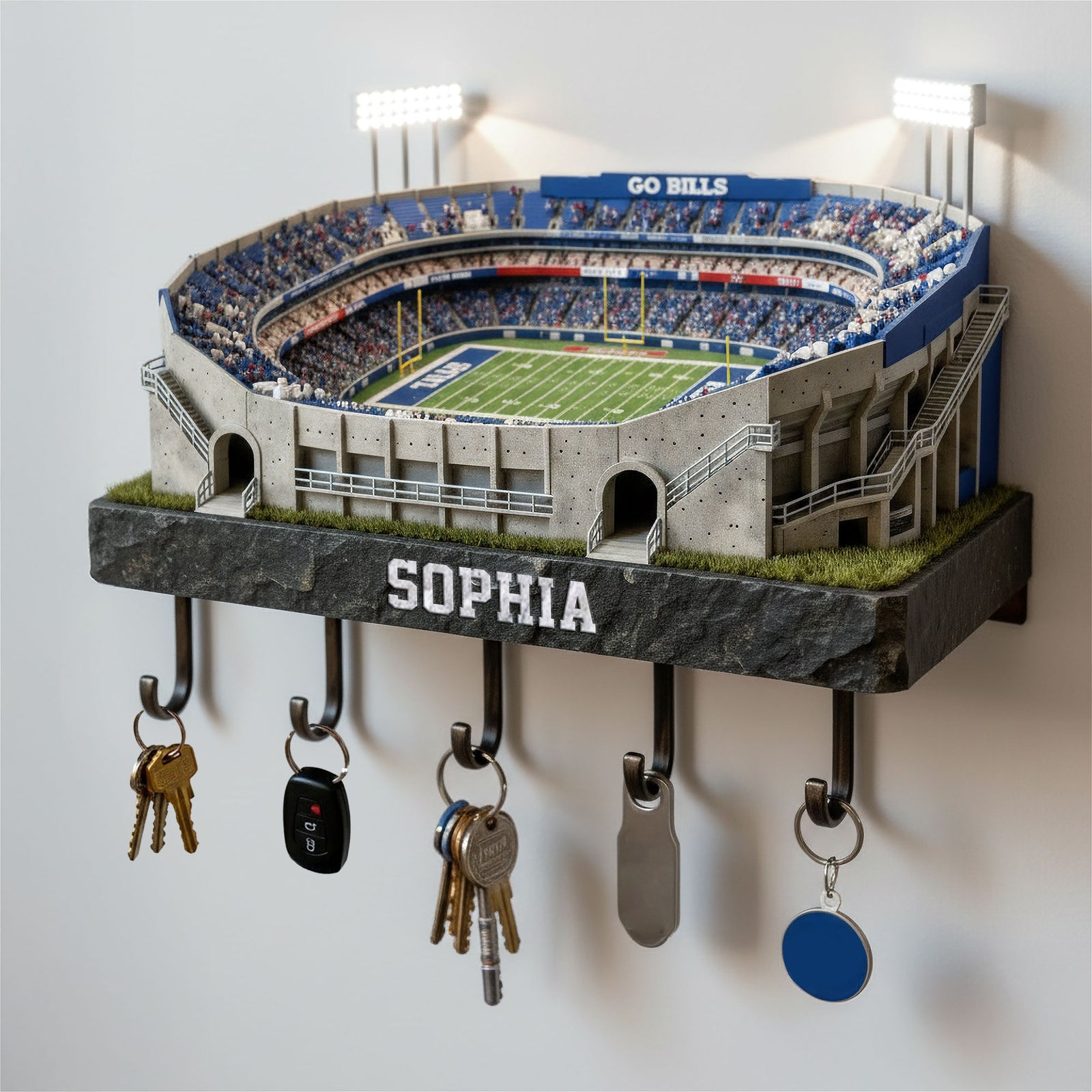 Sports Wood Key Hanger - Personalized Gifts 01hyti171225-Homacus