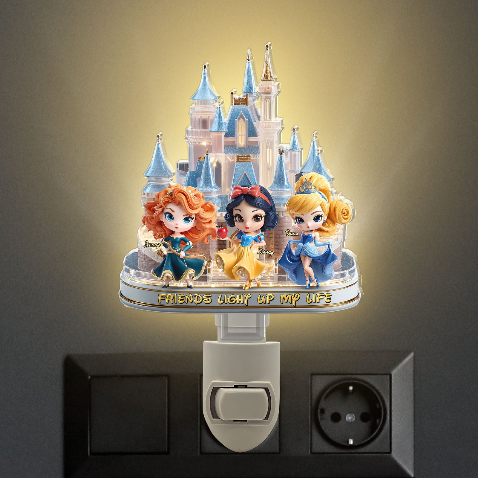 Princess Besties Night Light - Personalized Gifts For Besties 02tgti020625-Homacus