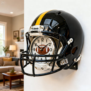 Sport Helmet Hanging Wall Clock - Personalized Gifts For Sport Lovers 04nati201225-Homacus