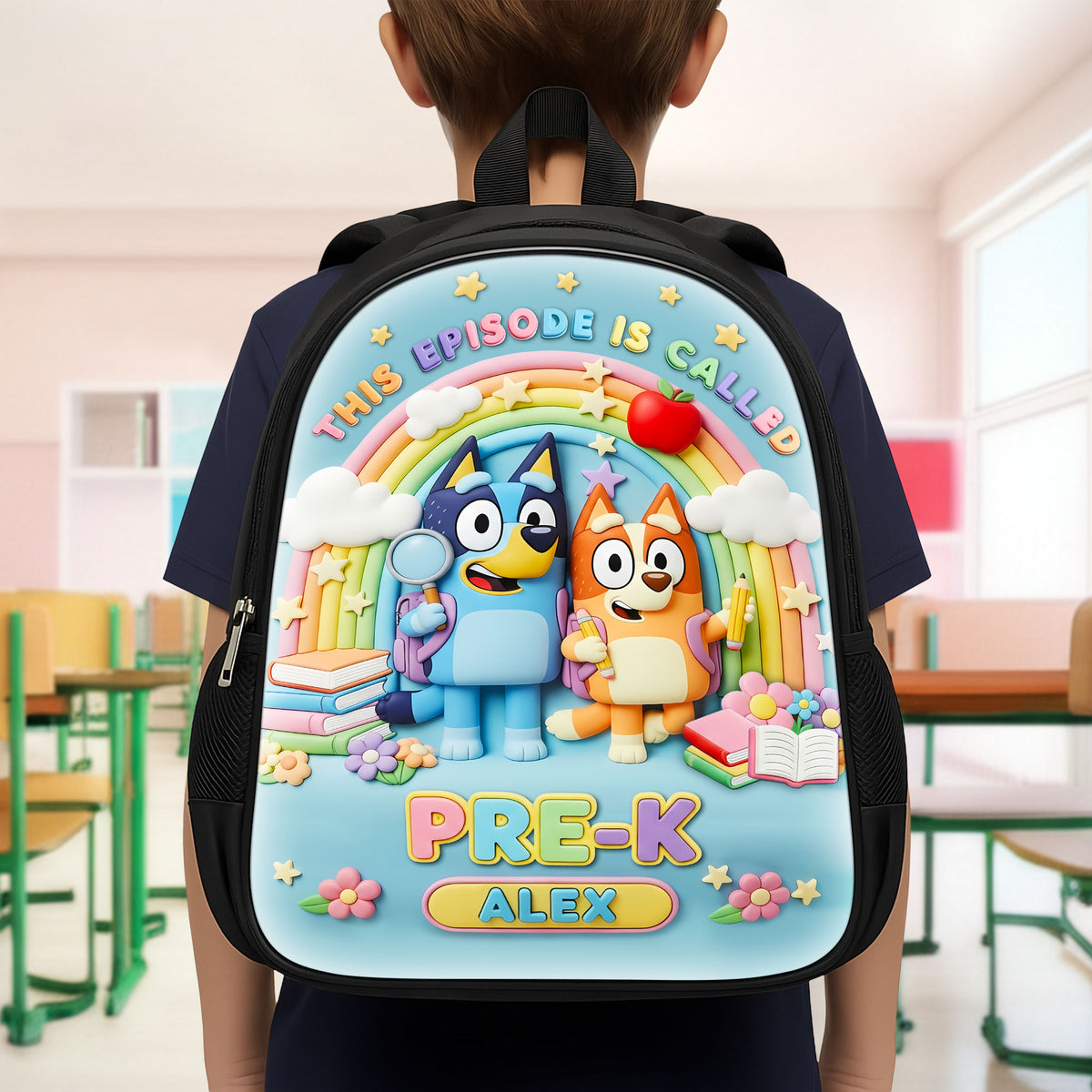 Cute Cartoon School Bag, Personalized Gifts For Kids 03qhti010825-Homacus