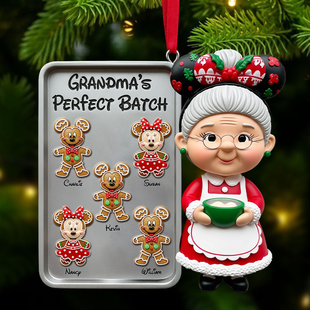 Grandma Gingerbread Kids Ornament - Personalized Gift For Grandma Christmas Ornament 02HUTI071125-Homacus