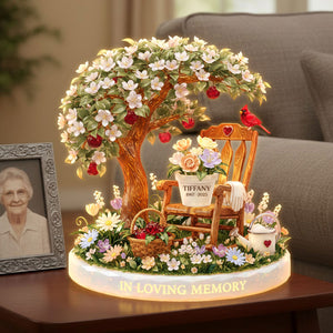 Memorial Under Apple Tree Acrylic Light Box - Personalized Gifts 01pati121225-Homacus