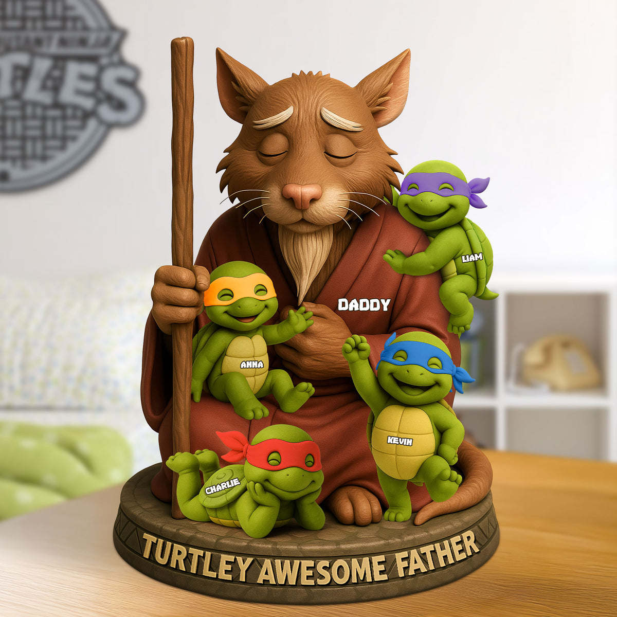 Awesome Father Plaque - Personalized Gifts For Dad 02nati160525-Homacus