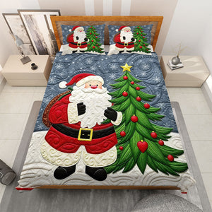 Christmas Gifts Santa Claus Quilt Bedding Set 01HUTI011124-Homacus