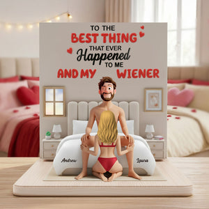 Naughty Couple Acrylic Plaque - Personalized Gifts For Couple Plaque 03KITI100226-Homacus