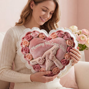 Hand Mom Shaped Pillow - Personalized Gifts For Mom 04NATI240326-Homacus