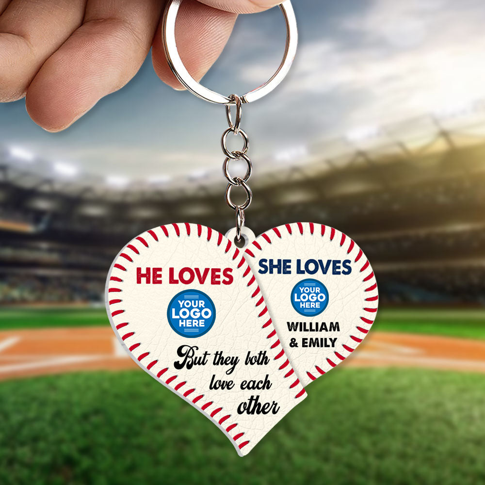 Personalized Gifts For Baseball-loving Couple Keychain 04huti260623-Homacus