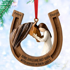 Horseshoe Ornament - Personalized Gifts For Horse Lover Christmas Ornament 04TGTI011125-Homacus