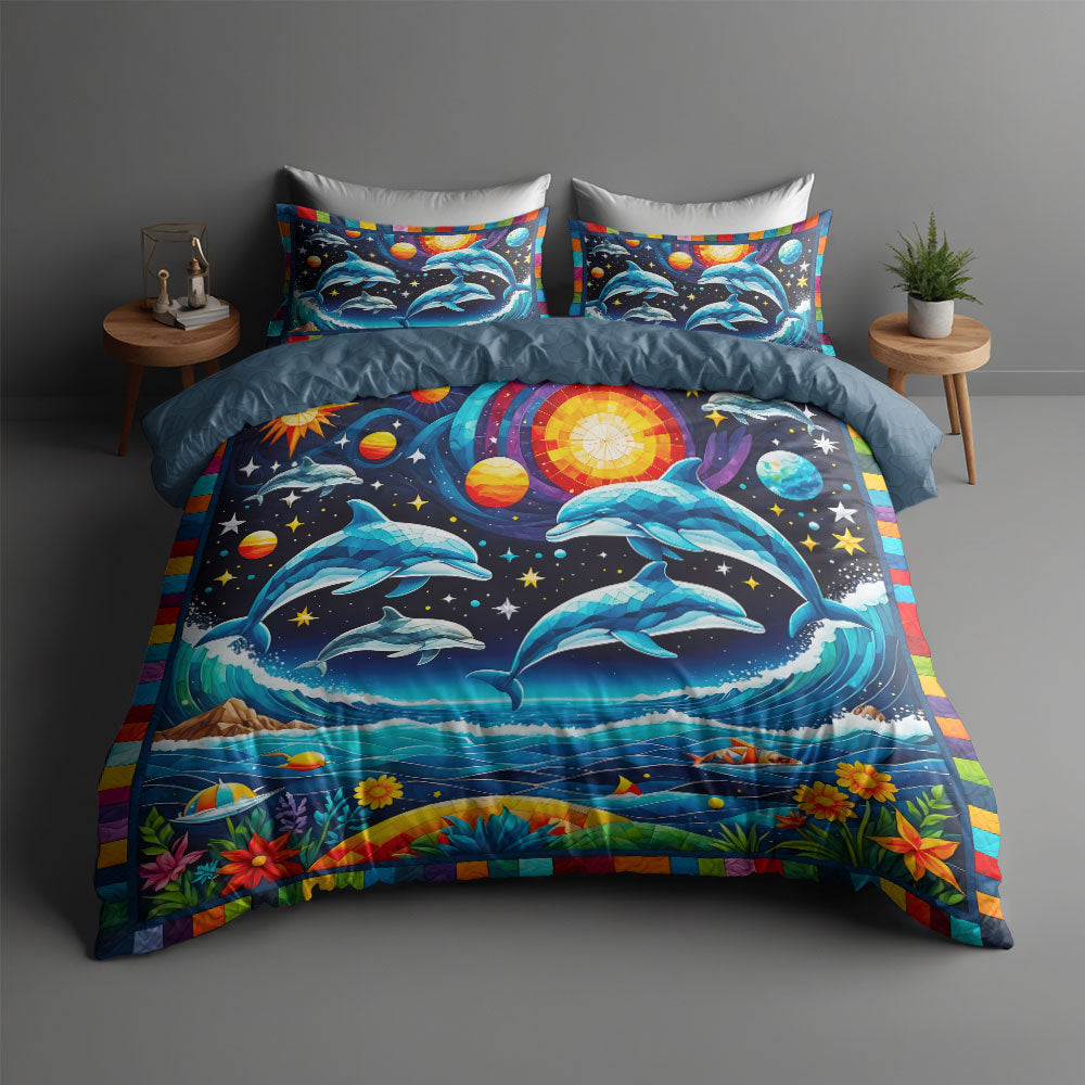 Gifts For Dolphin Lover Quilt Bed Set 043huti220125-Homacus