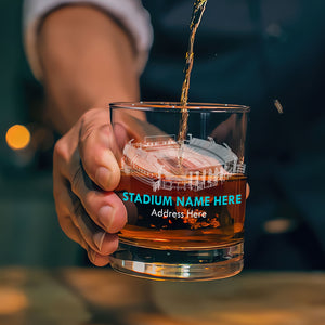 Personalized Gifts For American Football Fan Whiskey Glass, Football Stadiums & Fields 04qhti271124-Homacus