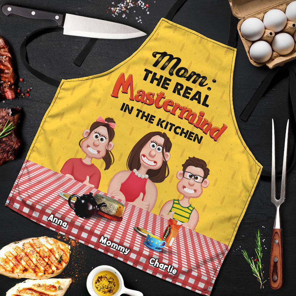 Personalized Gifts For Mom Aprons The Real Mastermind 05ohti180225pa-Homacus