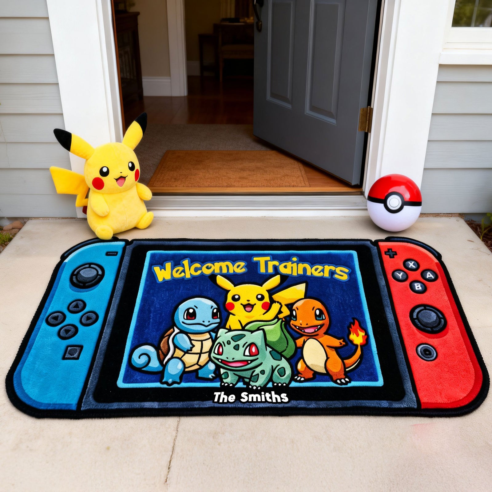 Retro Gamer Welcome Doormat - Personalized Gift For Family 02NATI290126-Homacus