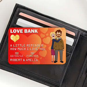 Personalized Gifts For Couple Wallet Card, Unlimited Love Bank 02qhti301224hg-Homacus