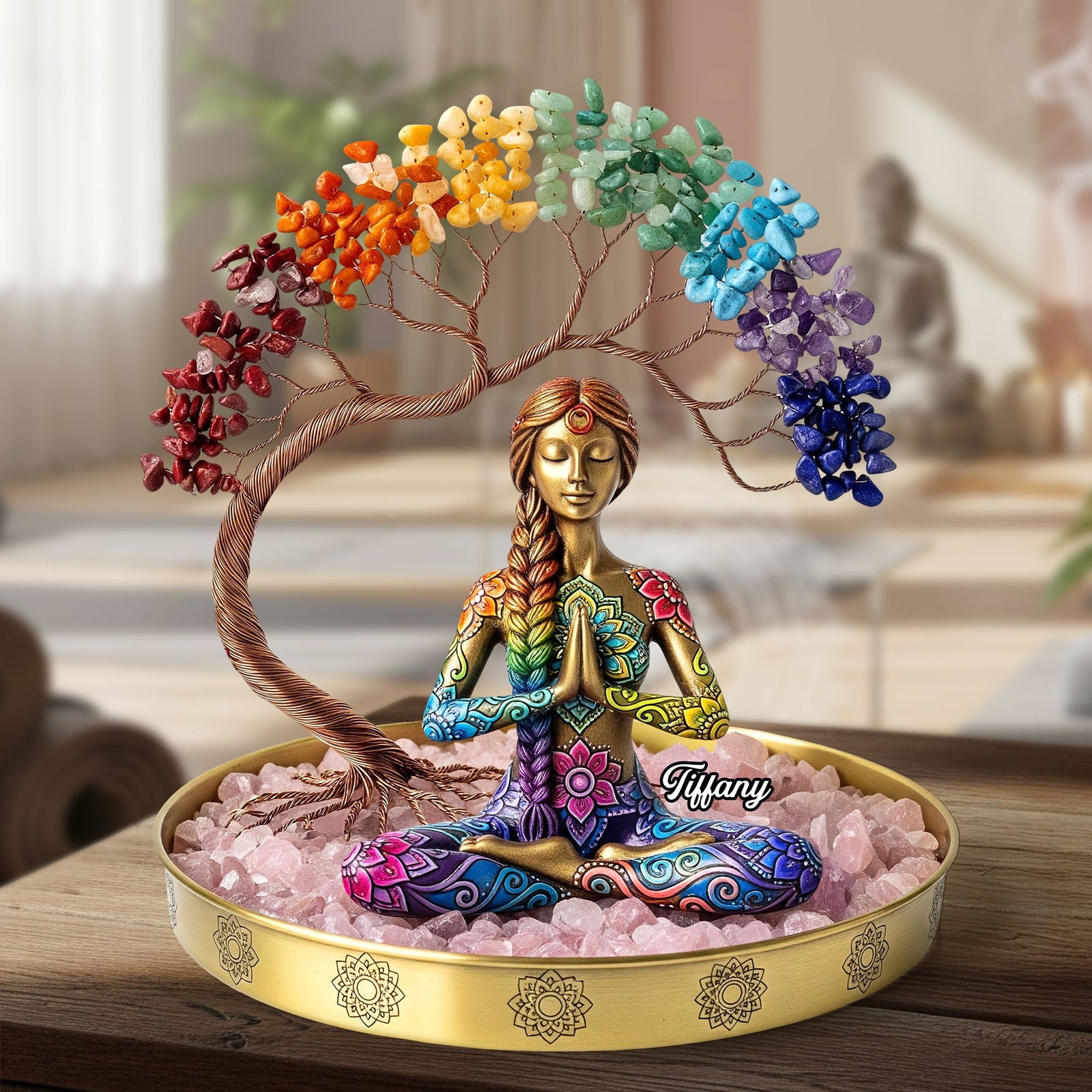 Yoga Girl Plaque - Personalized Gifts For Yoga Lovers 03nati090625-Homacus