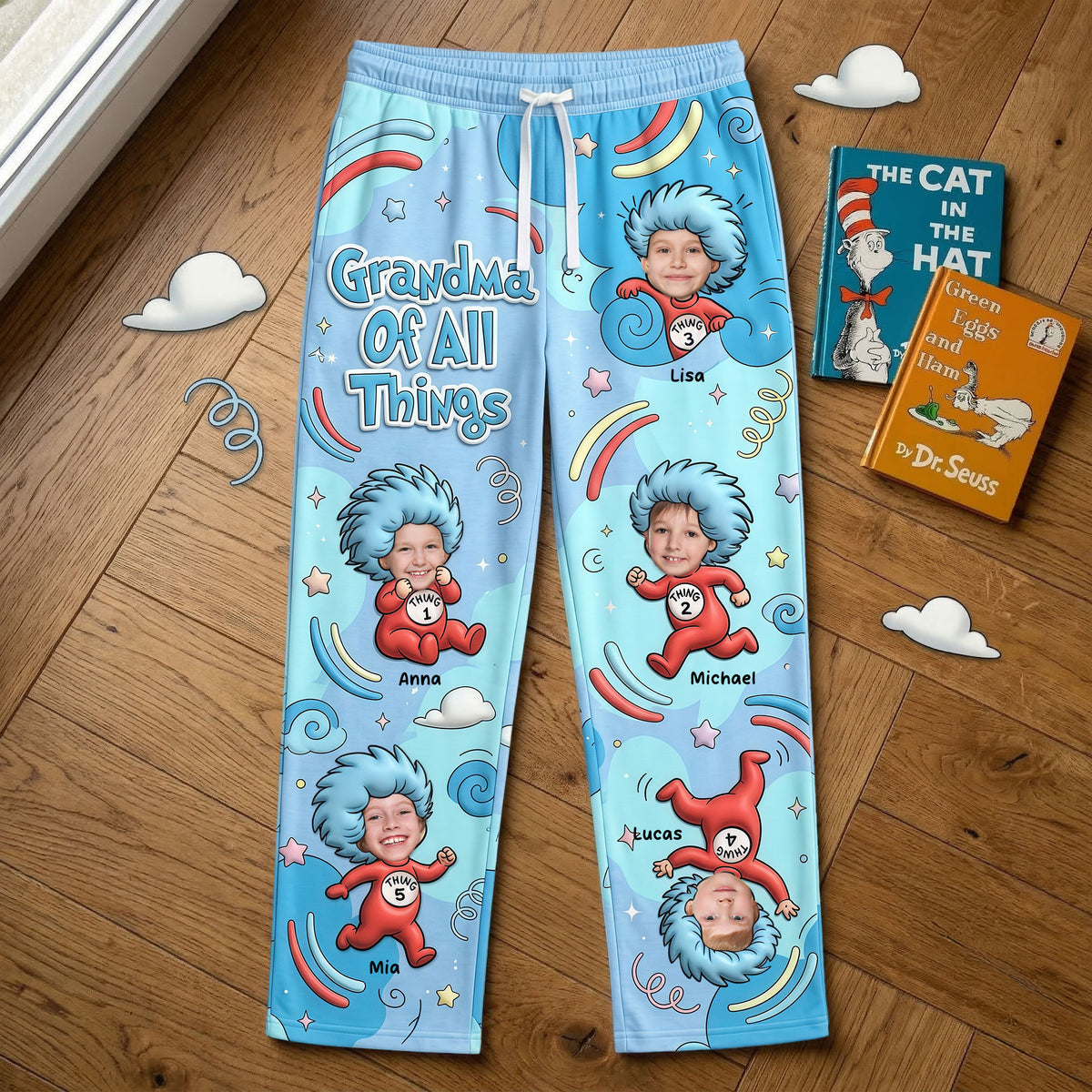 Love For Grandma Pajama Pants - Custom Photo Gifts For Grandmas 02nati130326-Homacus