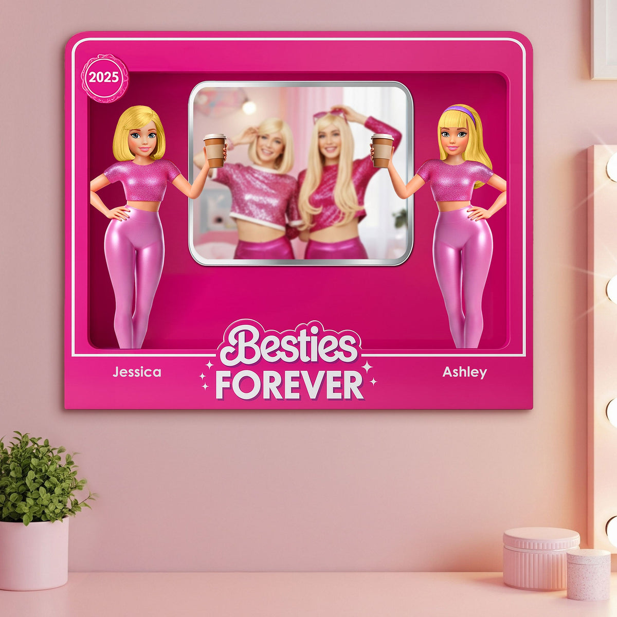 Adorable Besties Mirror - Personalized Gifts For Besties 01ohti290725-Homacus
