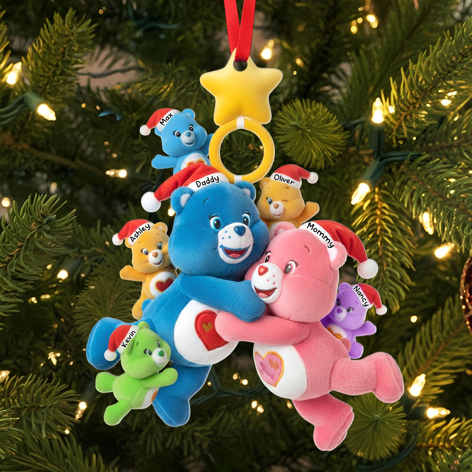 Cute Family Tree Ornament, Personalized Gifts For Family 01qhti290925-Homacus