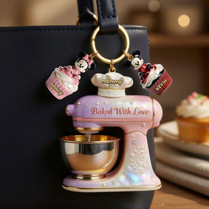 Baking Mom Acrylic Tag Keychain - Personalized Gifts For Mom 03PGTI280326-Homacus