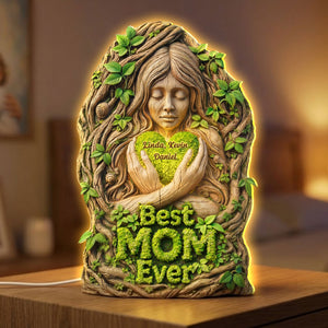 Nature Mother's Day Light Box - Personalized Gifts For Mom Custom Shape Acrylic Light Box 03HUTI221225-Homacus