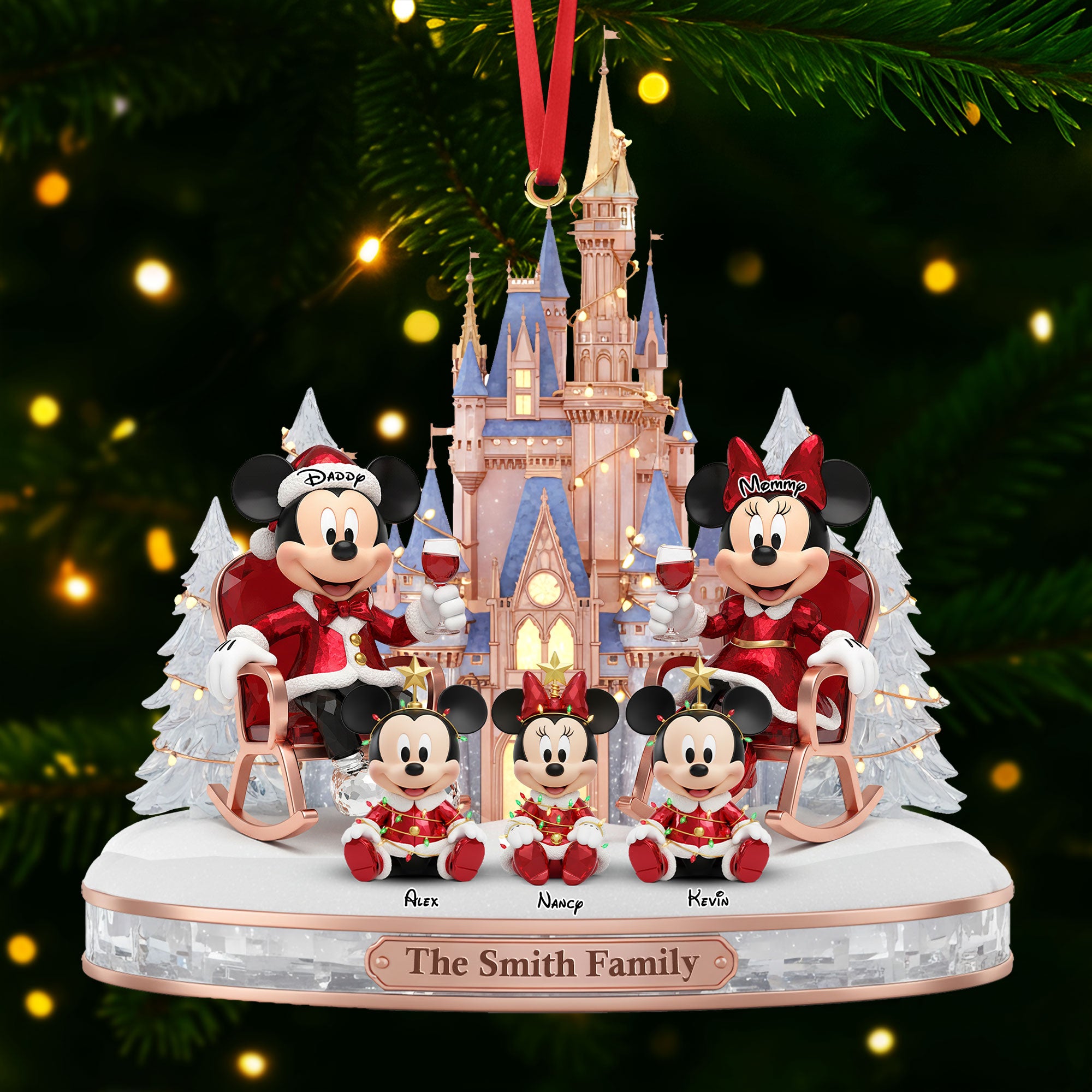 Family Ornament - Personalized Gift For Family Christmas Ornament 05OHTI171025-Homacus