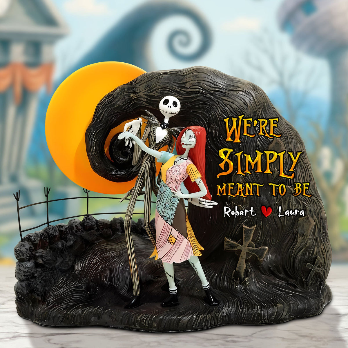 Horror Couple Plaque - Personalized Gifts For Couple 05ohti060525-Homacus