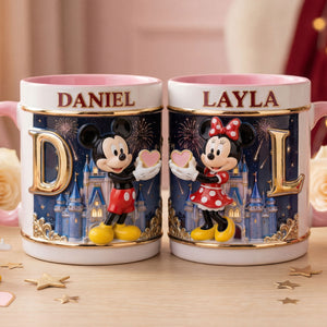 Alphabet Couple Coffee Accent Mug - Personalized Gifts For Couple Coffee Mug 01KITI160126-Homacus