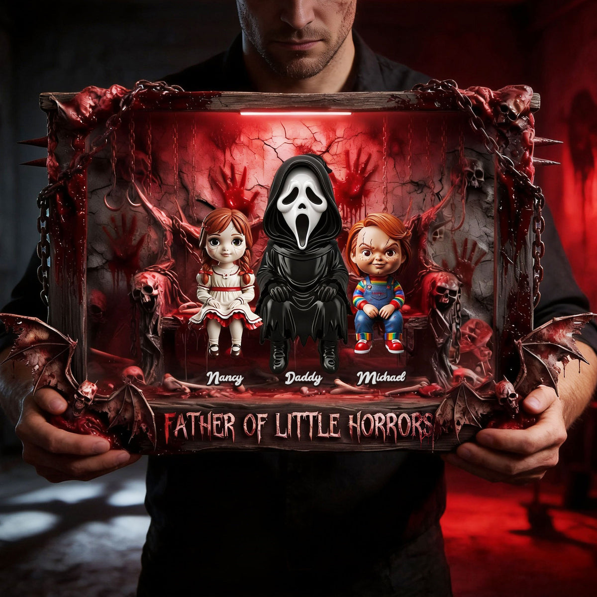 Father Of Little Horrors Acrylic Plaque - Personalized Gifts For Dads 02OHTI300426-Homacus
