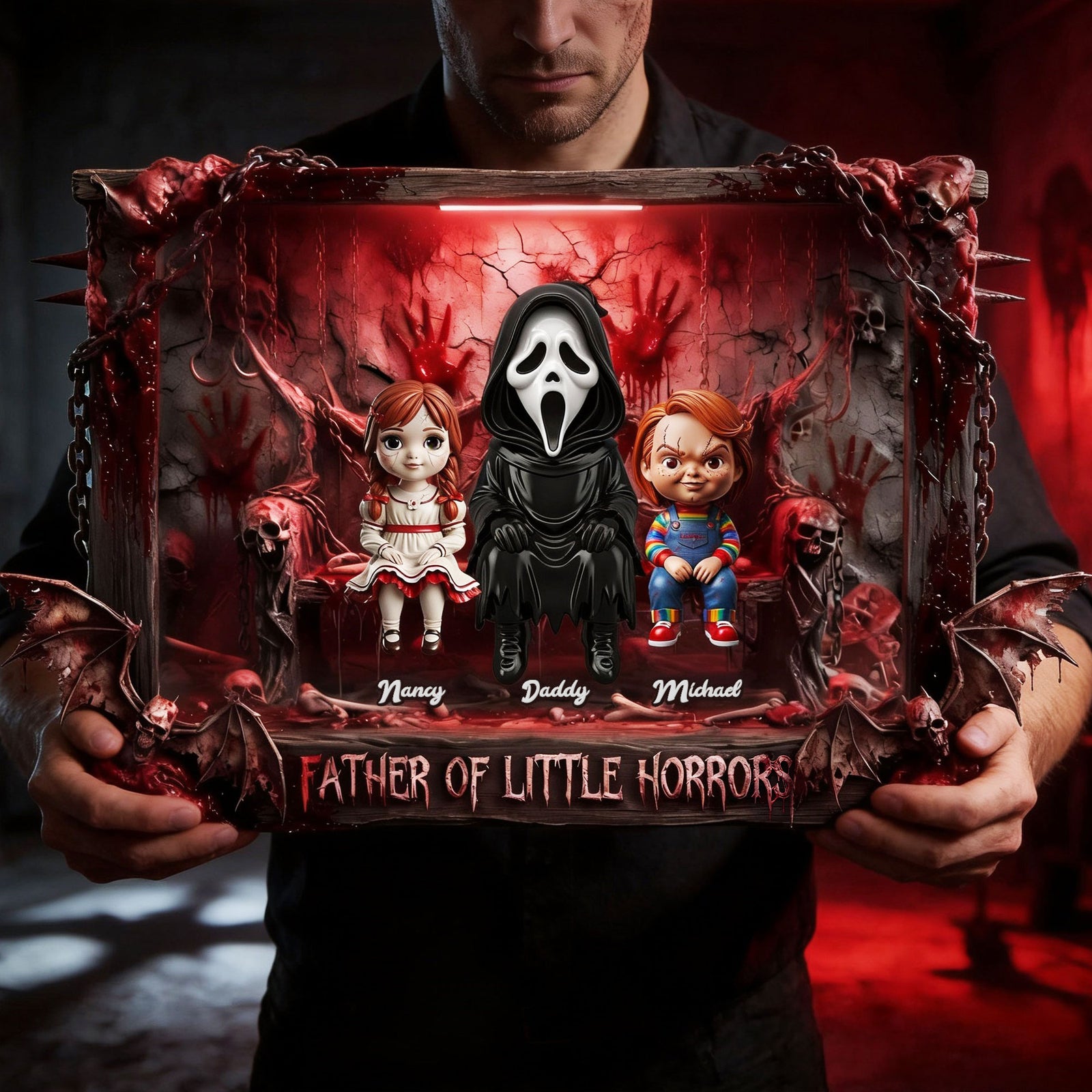 Father Of Little Horrors Acrylic Plaque - Personalized Gifts For Dads 02OHTI300426-Homacus
