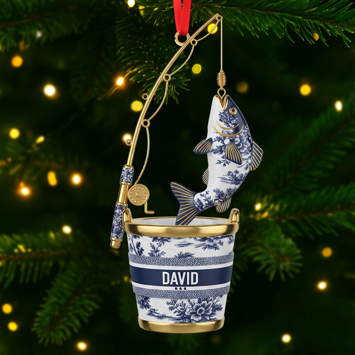 Fishing Christmas Ornament Personalized Gifts for Fishing Lovers 03PGTI161025-Homacus