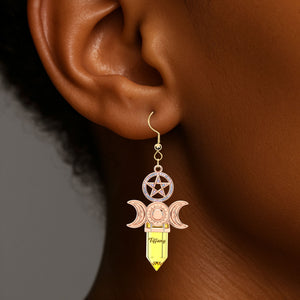 Witch Acrylic Earrings - Personalized Gifts For Witch Lovers 02nati180725-Homacus