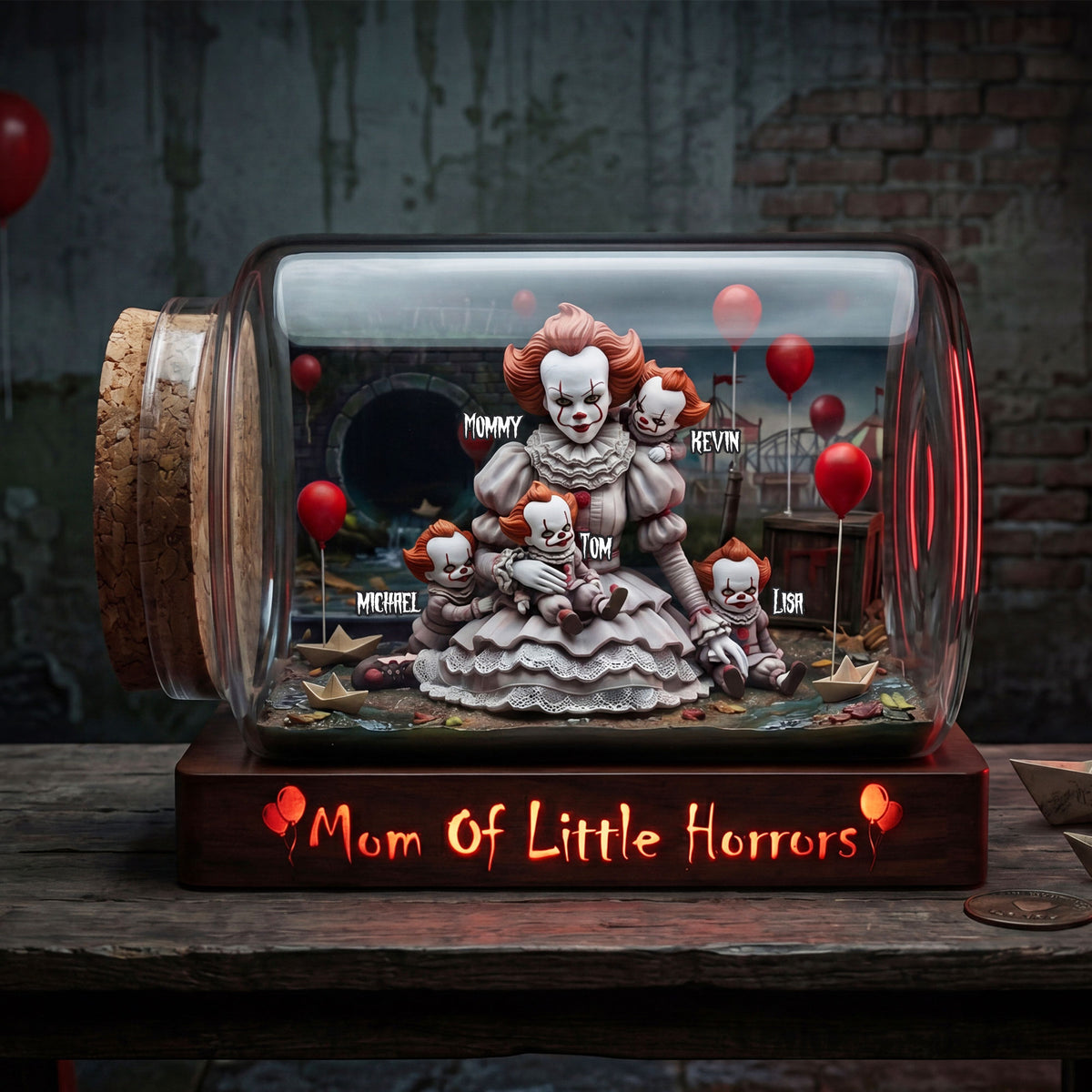 Mom Of Little Horror Acrylic Plaque - Personalized Gifts For Mom 01nati240426-Homacus
