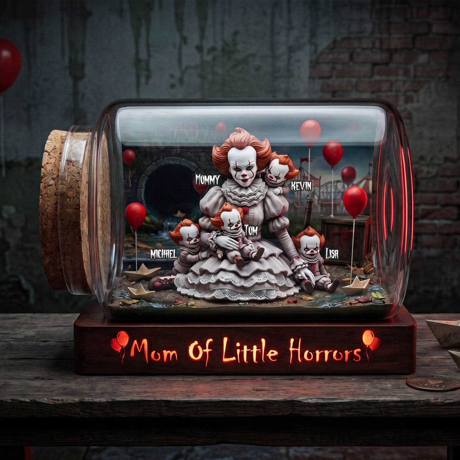Mom Of Little Horror Acrylic Plaque - Personalized Gifts For Mom 01nati240426-Homacus