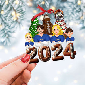 Personalized Gift For Family Christmas Ornament Football Family 04XQTI011124HG-Homacus