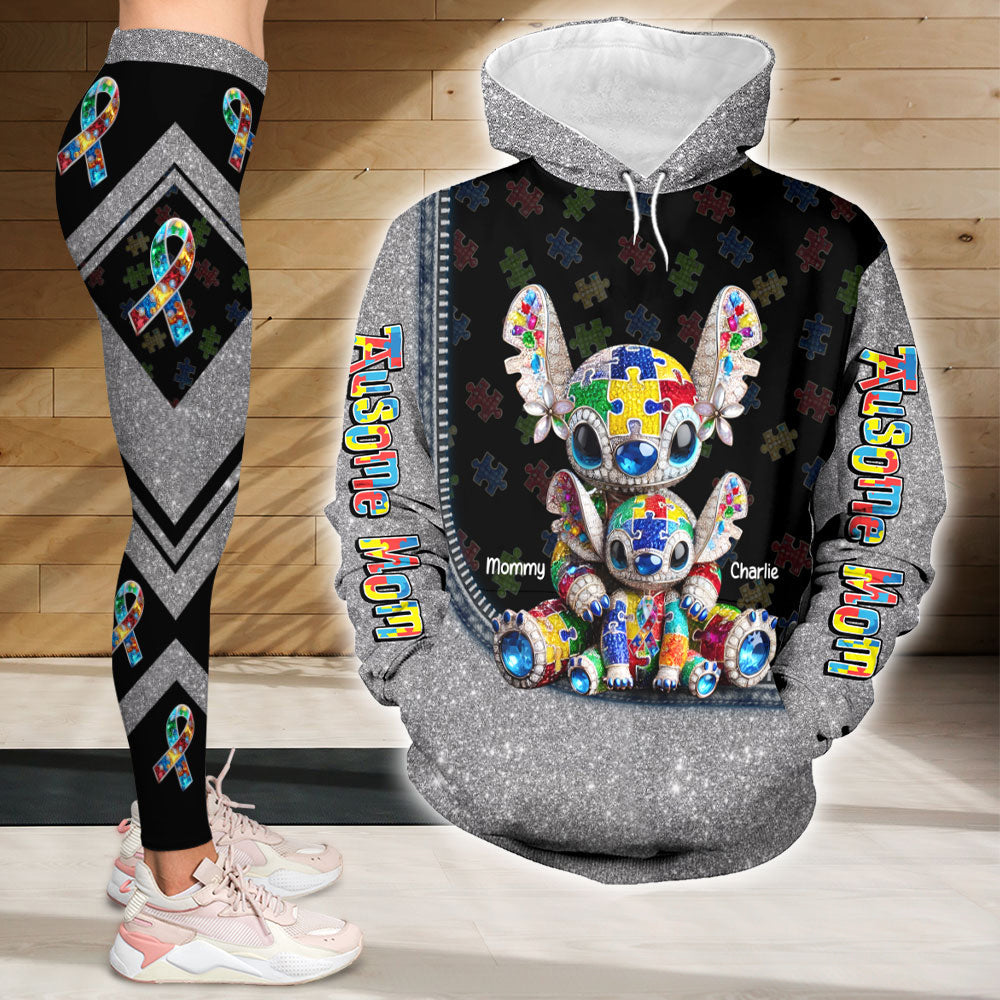 Personalized Gifts For Autism Mom Set Hoodie & Leggings, Cute Character 03tgti210325-Homacus