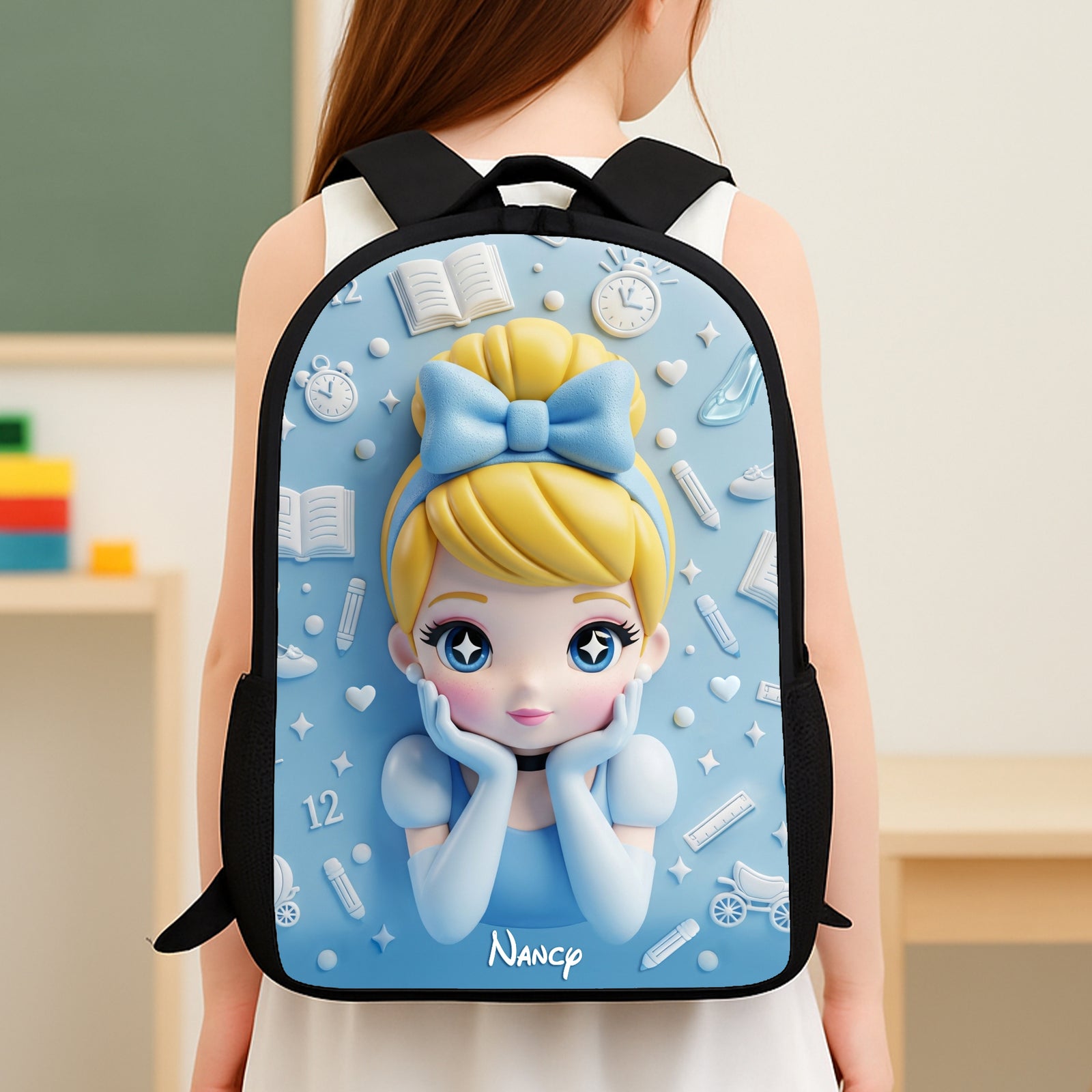 Fairytale Girl School Bag - Personalized Gifts For Kids 05pgti050825-Homacus