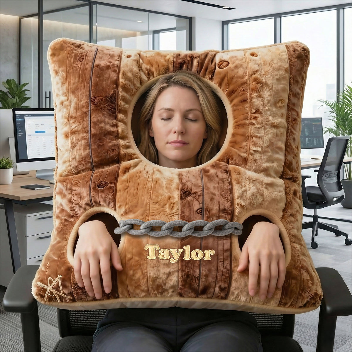 Office Worker Fun Pillory Pillow, Personalized Gifts For Coworker 02qhti131225-Homacus