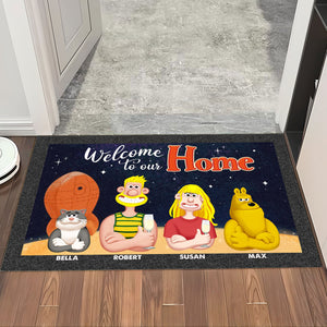 Personalized Gifts For Dog Cat Family Doormat 01xqti120225pa-Homacus