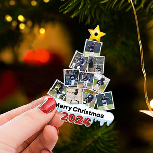 Baseball Custom Photo Acrylic Christmas Ornament 022HUTI260924 Gift For Baseball Players-Homacus