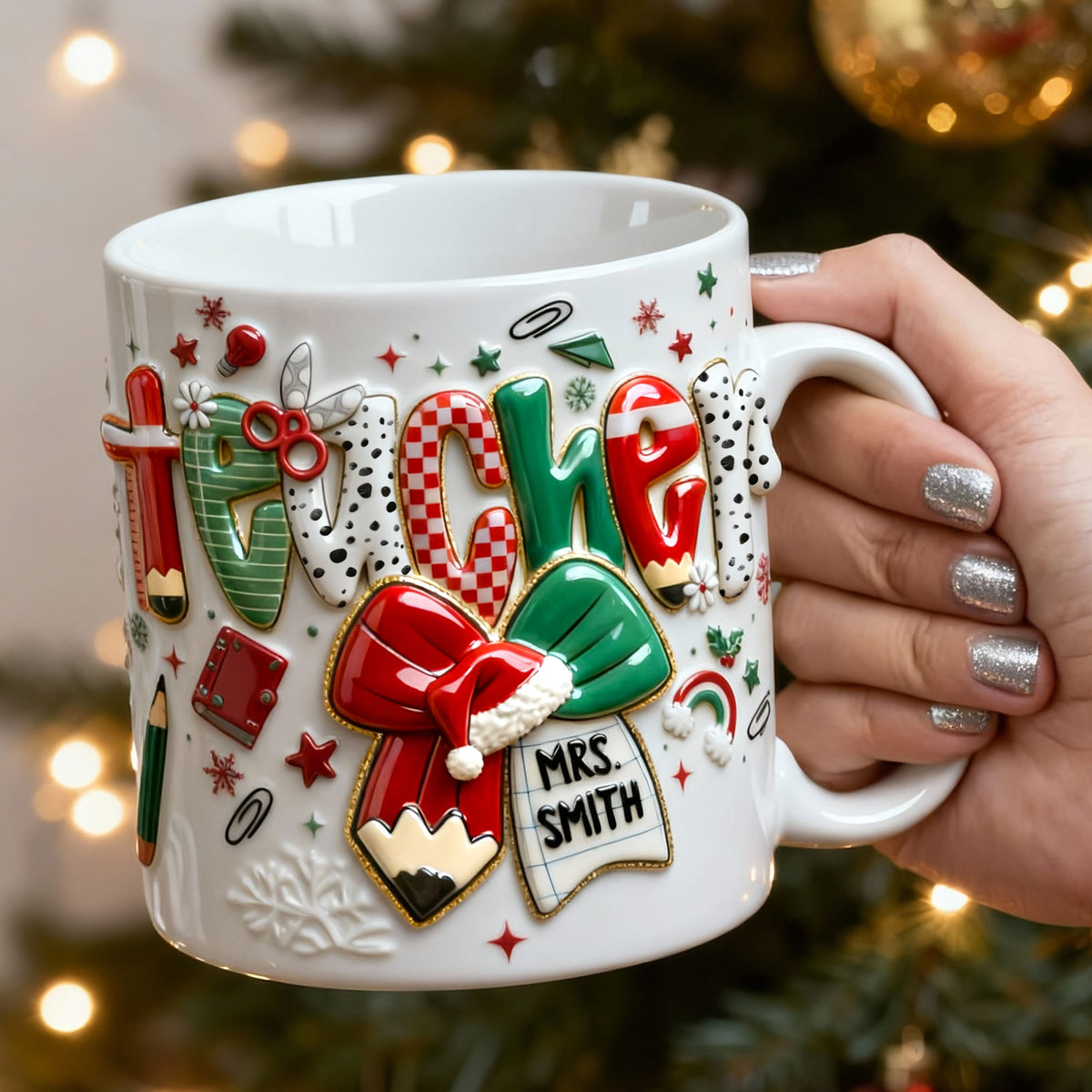 Merry Conquette Teacher Mug, Personalized Gifts For Teacher & Other Education-Related Job Titles 03QHTI201125-Homacus