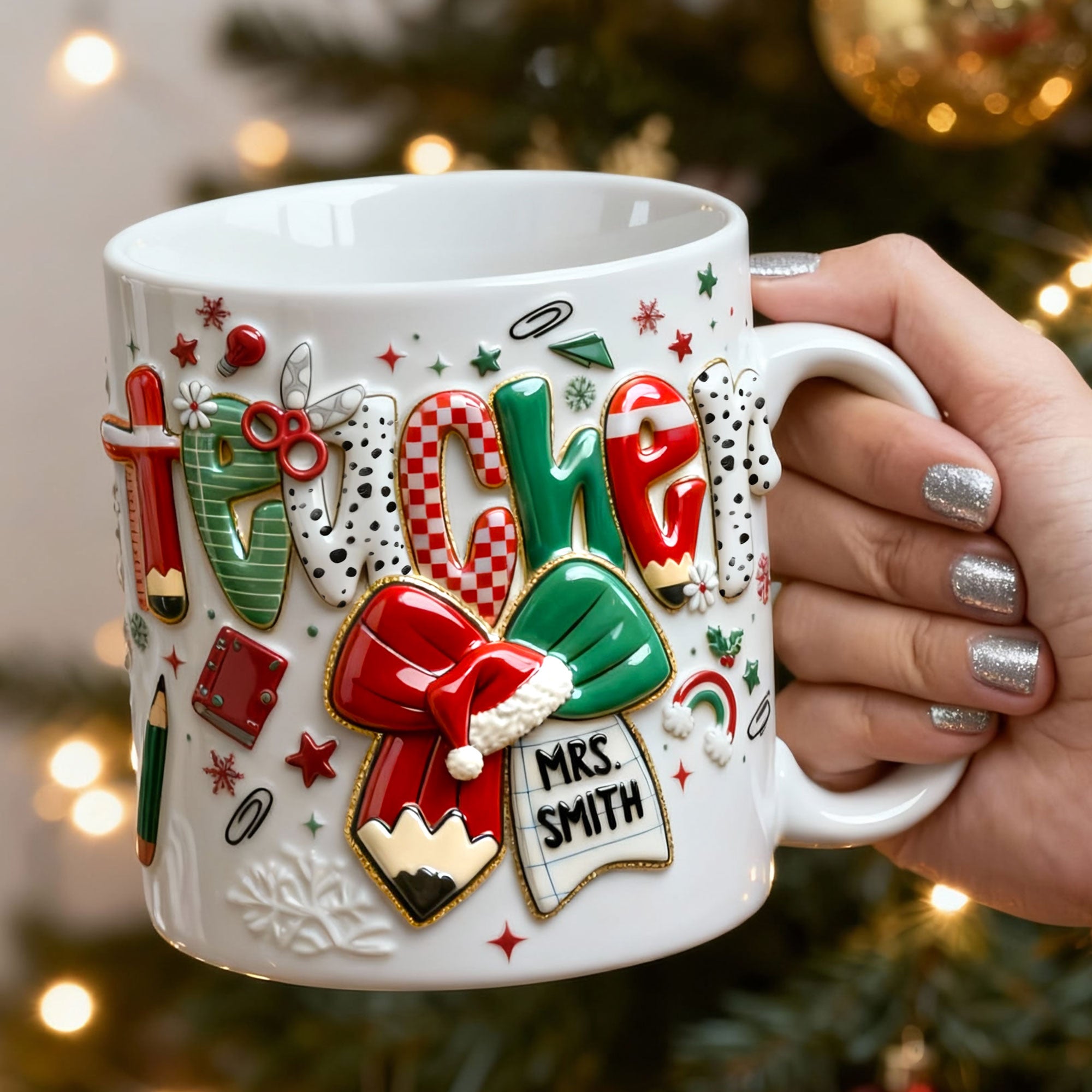 Merry Conquette Teacher Mug, Personalized Gifts For Teacher & Other Education-Related Job Titles 03QHTI201125-Homacus