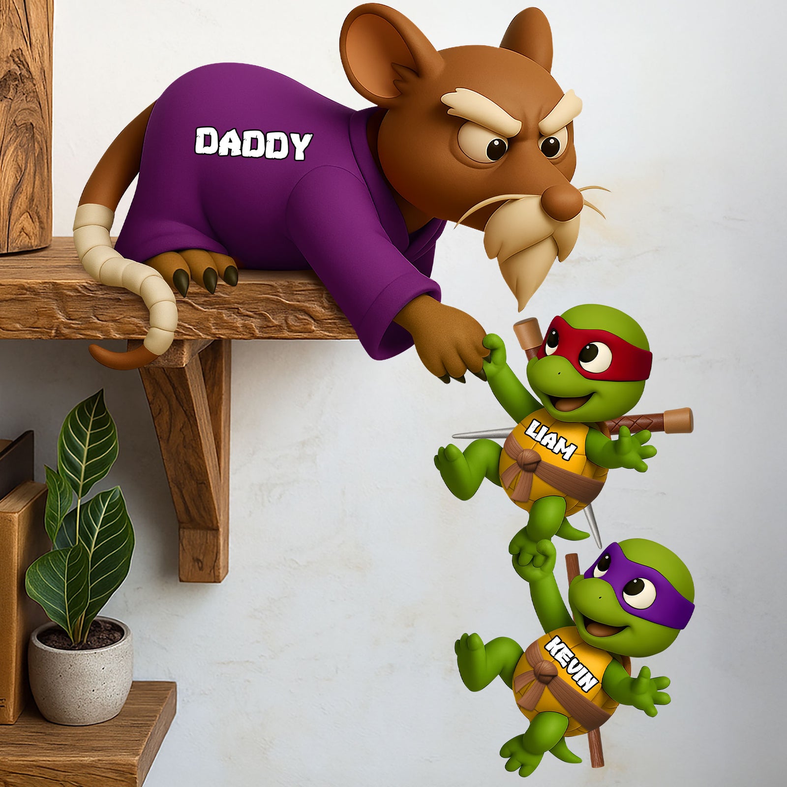 Turtle Dad Plaque Personalized Gifts For Dad 05ohti260425-Homacus