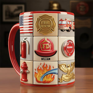 Firefighter Coffee Accent Mug - Personalized Gifts For Firefighter Coffee Mug 03TOTI311025-Homacus
