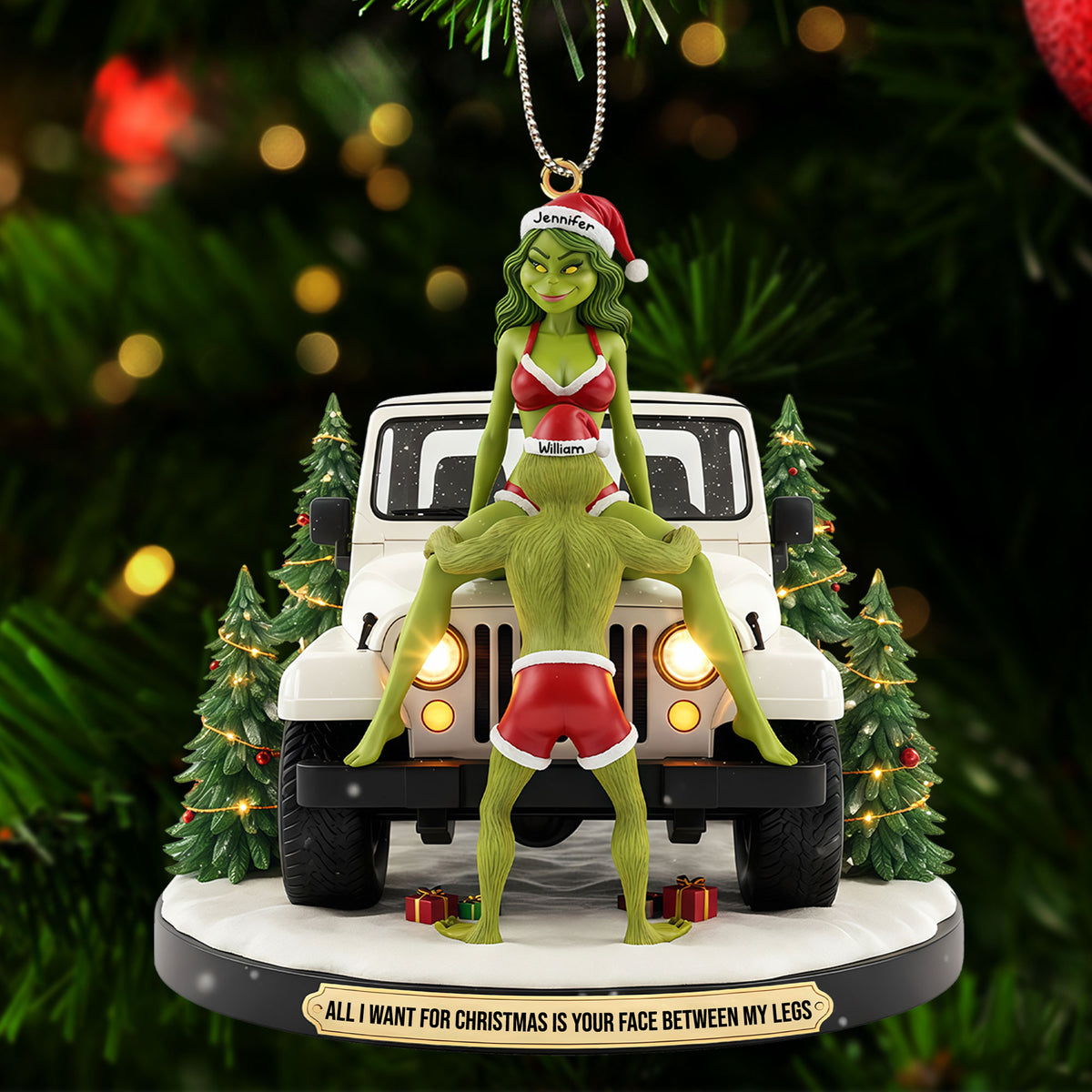 Funny Couple Ornament - Personalized Gift For Off Road Couple Christmas Ornament 04OHTI231025-Homacus