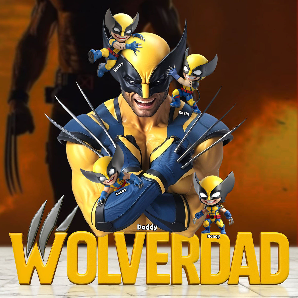 Wild Claw Dad Acrylic Plaque - Personalized Gifts For Father 01NATI090525-Homacus