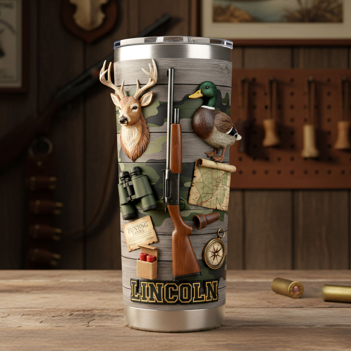Hunting Lover 20oz Tumbler - Personalized Gifts For Hunter Tumbler 05KITI261225-Homacus