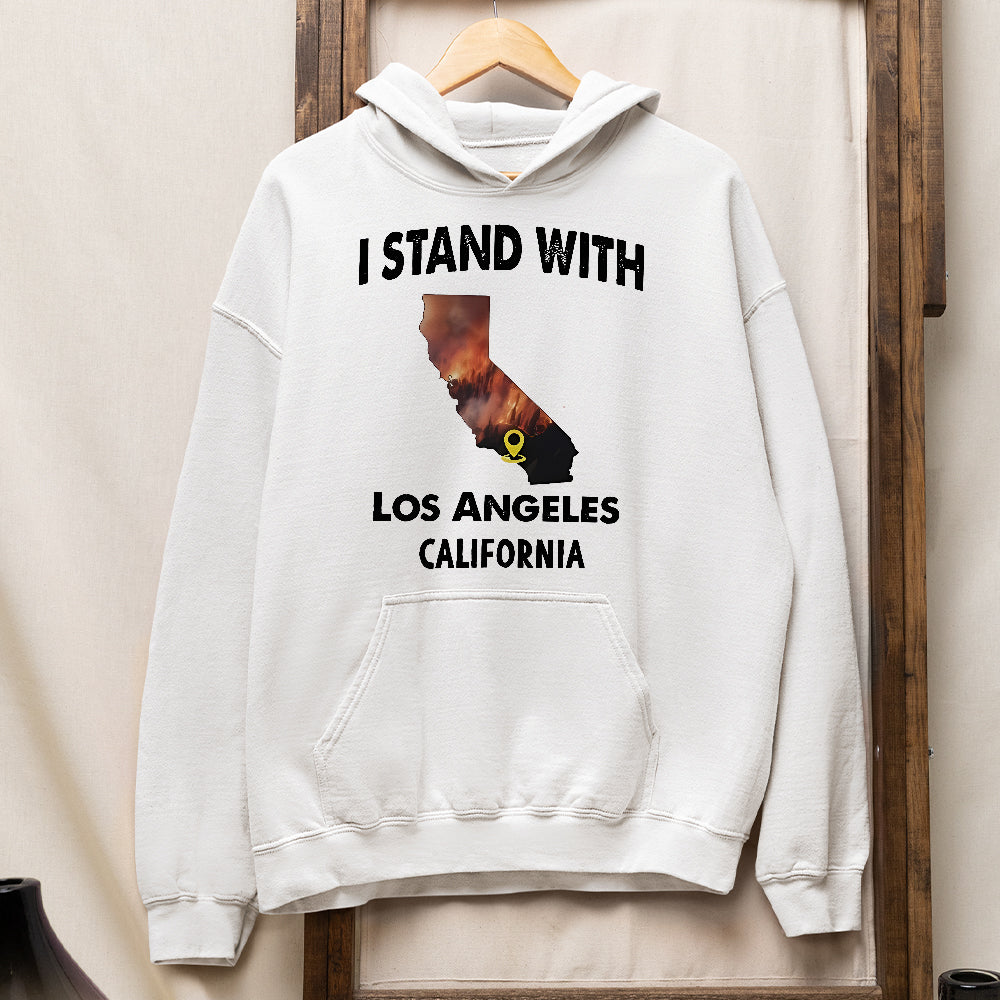 Pray For California Strong Shirt I Stand With Los Angeles California-Homacus