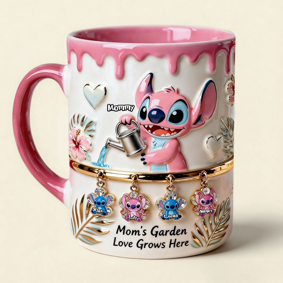 Mom's Garden Love Coffee Accent Mug - Personalized Gifts For Mom 02TGTI020426-Homacus